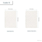 Waterproof Crib Sheet Set - Blue Berry - HoneyBug 