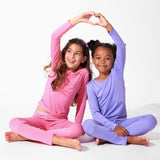 Poppin Purple Bamboo Kids Pajamas - HoneyBug 