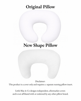 Brown Gingham Ruffle Nursing Pillow Cover