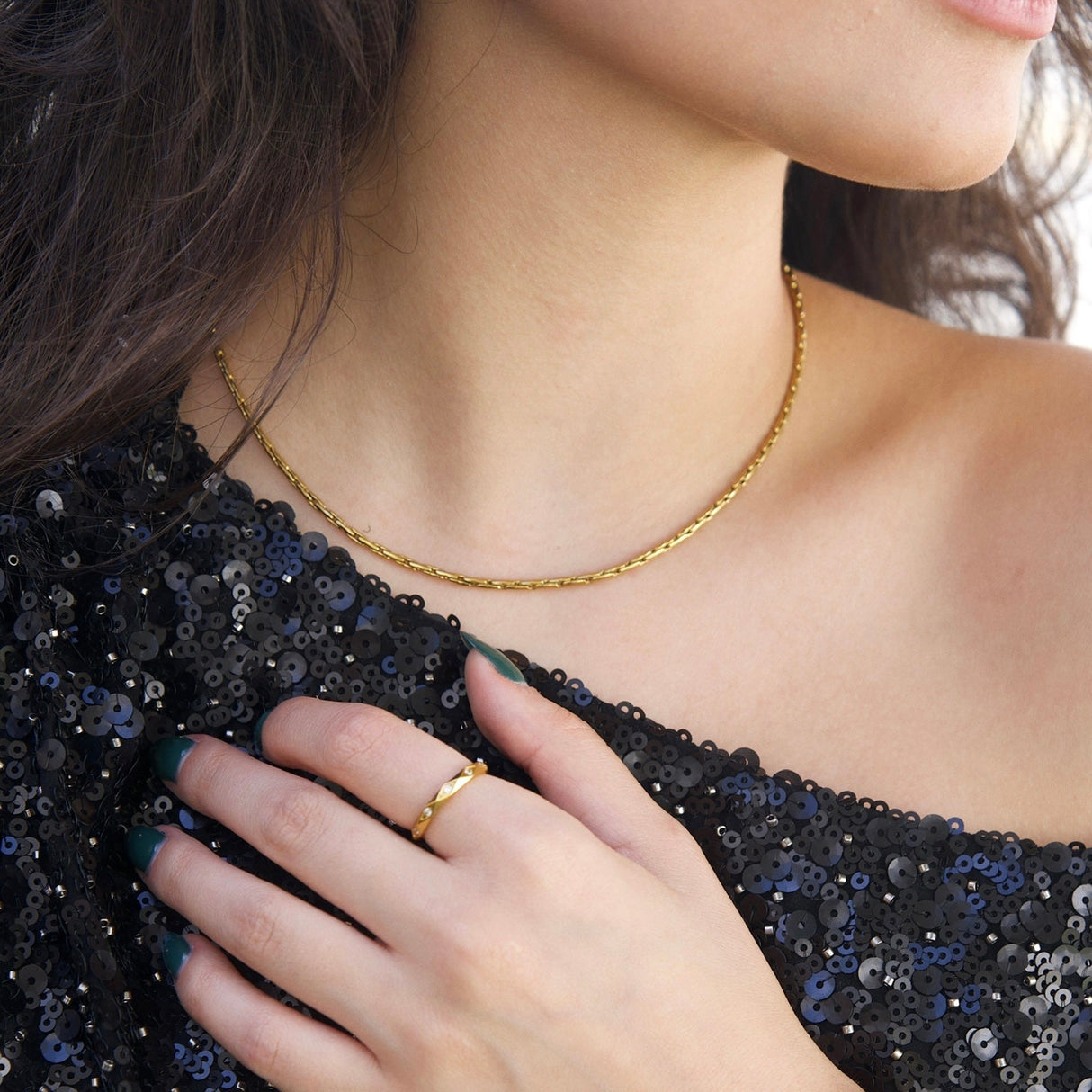 Celine Dainty Ring - HoneyBug 
