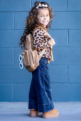 Corduroy Backpack- Camel