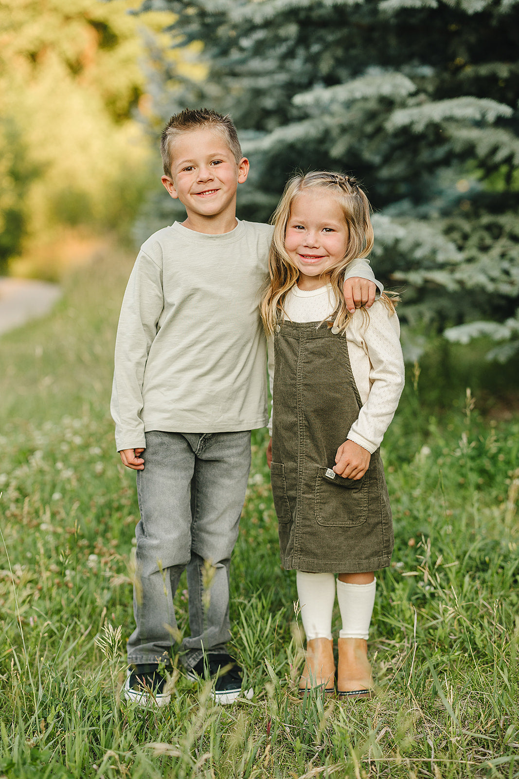 Green Corduroy Dress - HoneyBug 