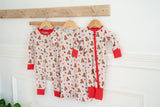 Teddy Bear Christmas | Two Piece Set - HoneyBug 