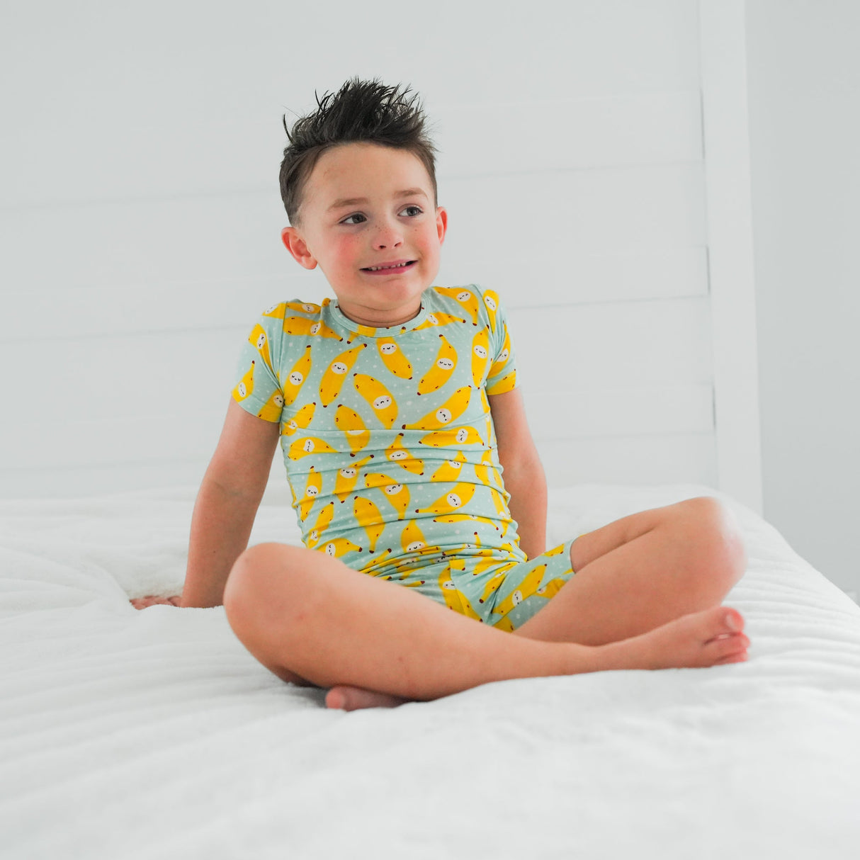 TWO PIECE SHORTIE SET- Kawaii Banana - HoneyBug 