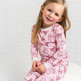 Two Piece Pink Bow Set