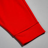 100% Peruvian Pima Cotton Jogger pants in Engine Red - HoneyBug 