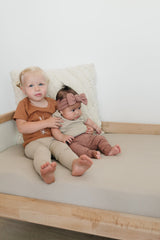 Dusty Rose Organic Leggings - HoneyBug 