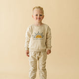 Organic Fleece Sweatshirt - My Little Sunshine - HoneyBug 