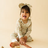 Organic Headwrap - Gardenia - HoneyBug 