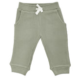 Waffle Joggers - Olive Green - HoneyBug 