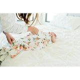 Cotton Muslin Sleep Bag - Watercolor Roses - HoneyBug 