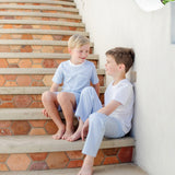 Charles Boys' Short Set - Classic Stripe - HoneyBug 