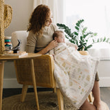 Cotton Muslin Baby Quilt - Desert Night - HoneyBug 