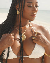 Vittoria Oversized Shell Necklace - HoneyBug 