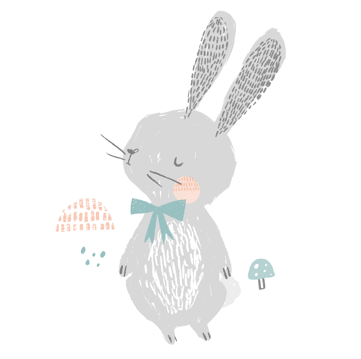 graphic bodysuit | spring bunny - HoneyBug 