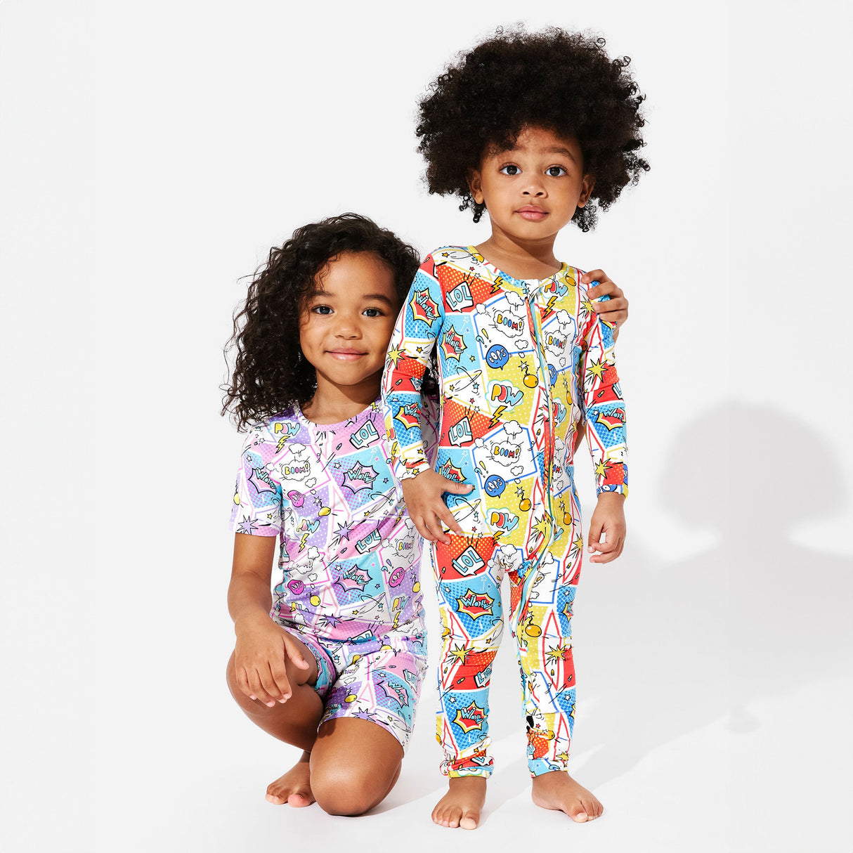 Comic Hero Bamboo Convertible Footie - HoneyBug 