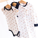 Sailboat Romper with Collar - HoneyBug 