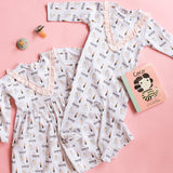 Coco Print Footie with Ruffle - HoneyBug 