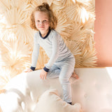 Blue Gingham Pajama Set - HoneyBug 