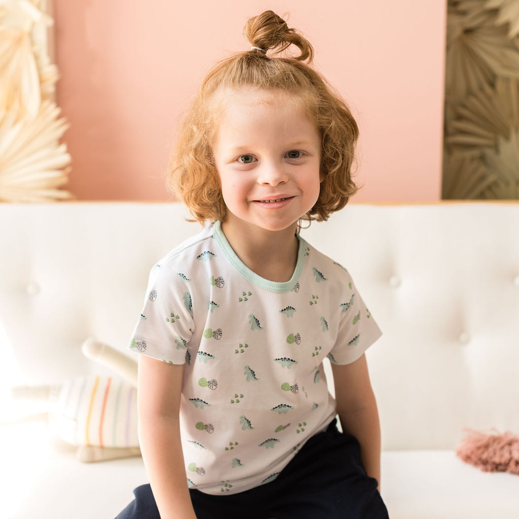 Dino Print Tee - HoneyBug 