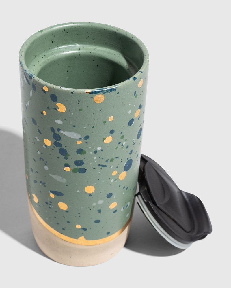 10 oz. Insulated Stoneware Travel Mug - HoneyBug 