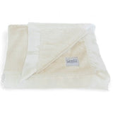Luxury Satin Border Blanket - Ivory