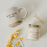 Best Mom Ever! Soy Candle - Clear Jar - 9 oz (Spa Day) - HoneyBug 