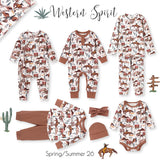 Cowboy Western Spirit Baby Boy Bamboo Zipper Romper - HoneyBug 