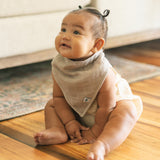 Cotton Muslin + Fleece Bandana Bib 4 Pack - Sea - HoneyBug 