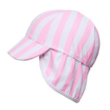 Pink Stripe Floating Flap Hat - HoneyBug 