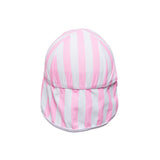Pink Stripe Floating Flap Hat - HoneyBug 