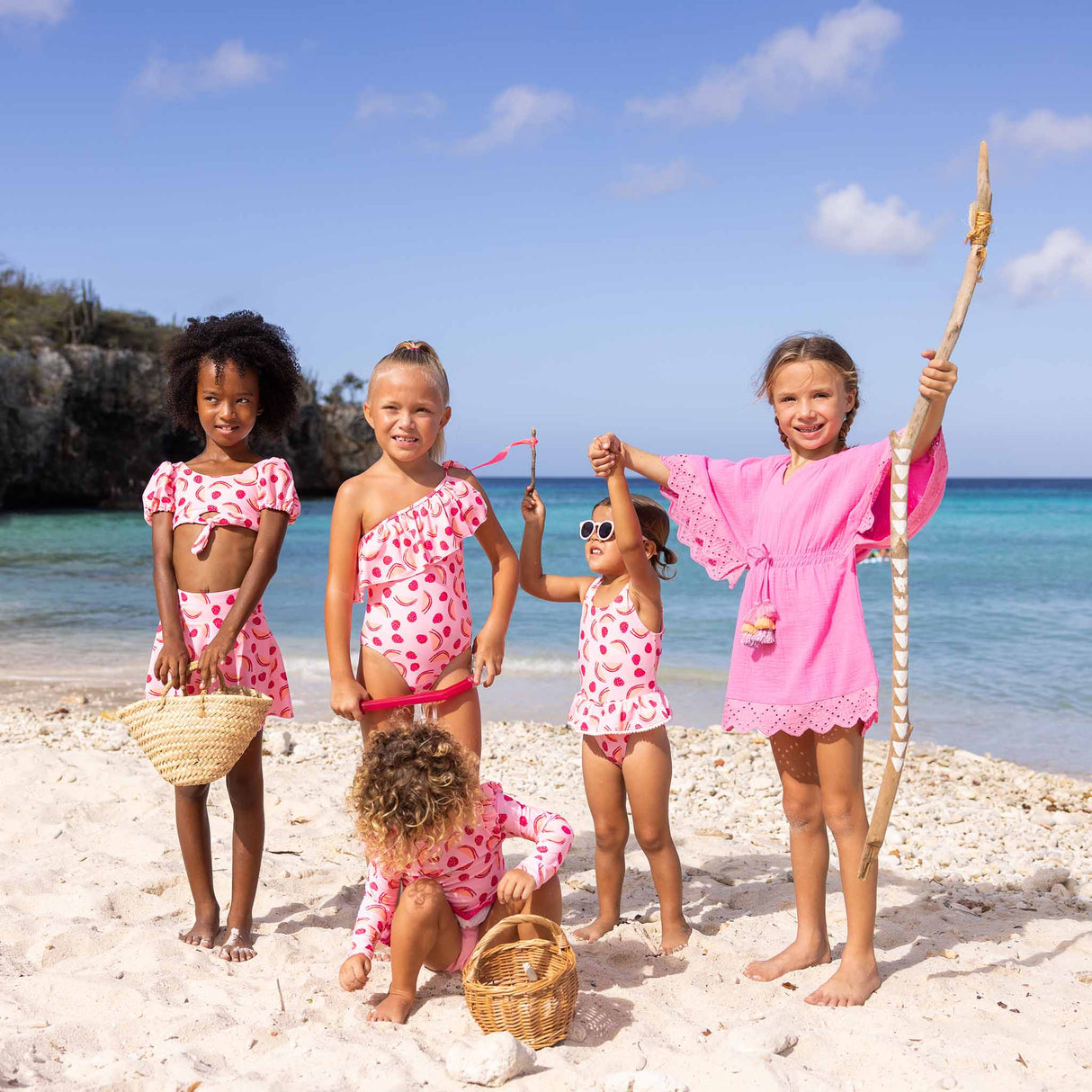 Bubble Gum Beach Cover Up - HoneyBug 