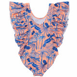 Tropicana Vacay Sustainable Wide Frill Swimsuit - HoneyBug 