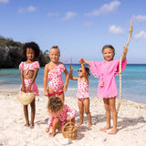 Berry Sweet One Shoulder Swimsuit - HoneyBug 