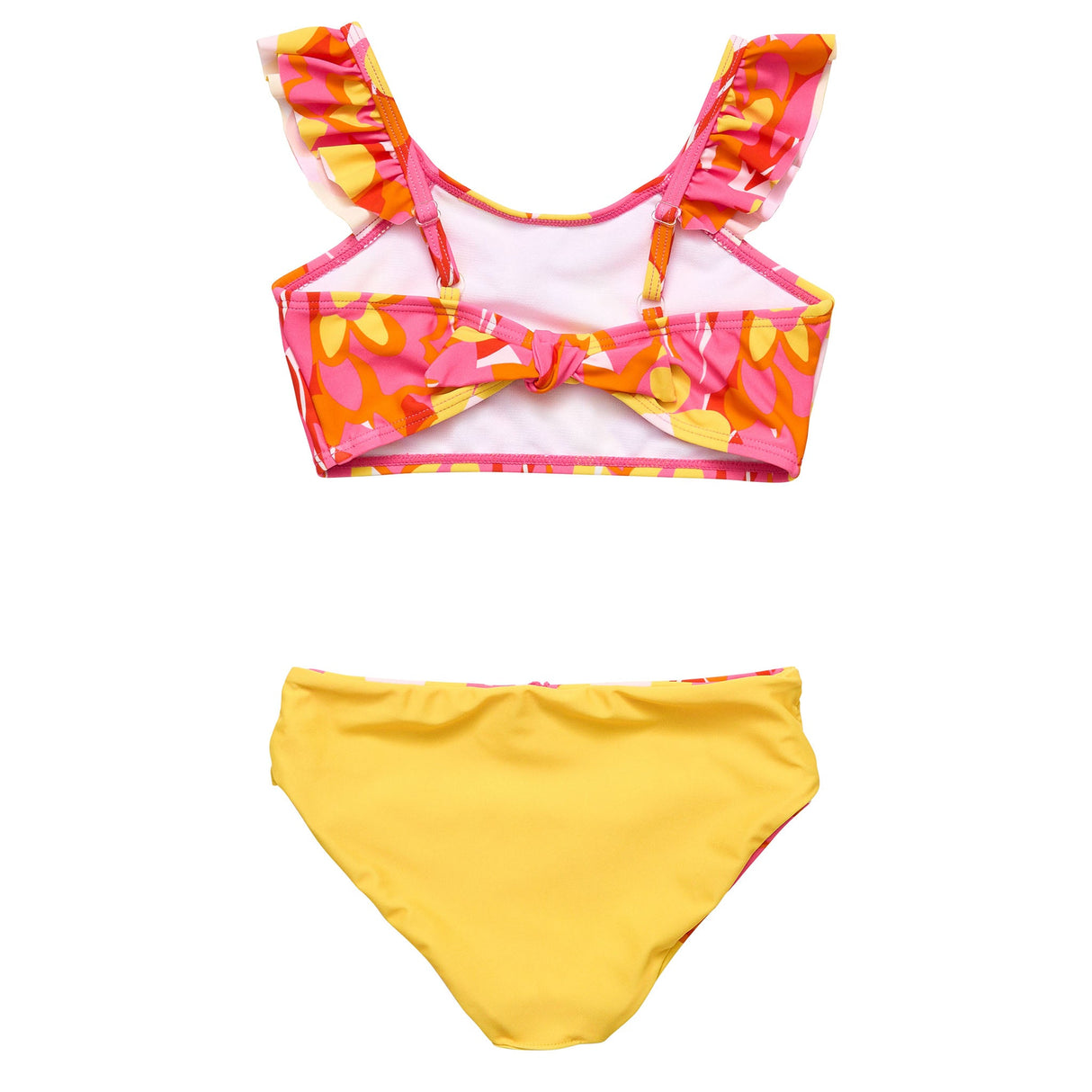 Pop of Sunshine Frill Crop Bikini - HoneyBug 