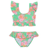 Coastal Shells Sustainable Frilled Crop Bikini - HoneyBug 