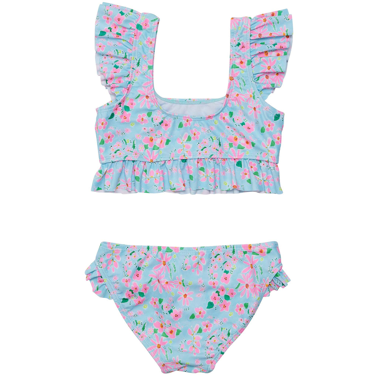 Daisy Chain Frilled Crop Bikini - HoneyBug 