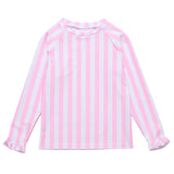 Pink Stripe LS Rash Top - HoneyBug 