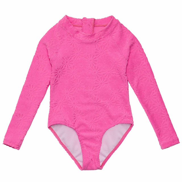 Bubblegum Bloom LS Surf Suit - HoneyBug 