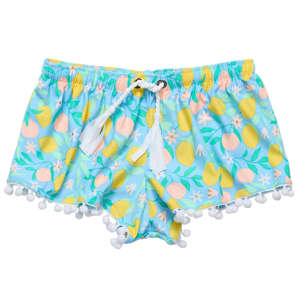 Lemon Drops Swim Shorts - HoneyBug 