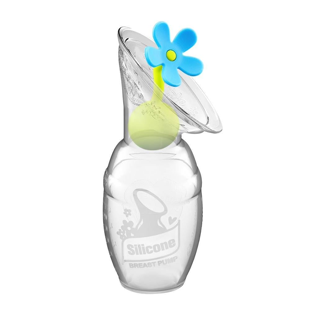 Haakaa Gen 1 Silicone Breast Pump 4 oz and Silicone Flower Stopper Set - HoneyBug 