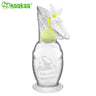 Haakaa Gen 2 Silicone Breast Pump with Suction Base 4 oz and Silicone Flower Stopper Set - HoneyBug 