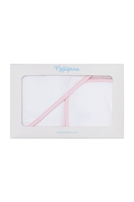 Pink Gingham Towel - HoneyBug 