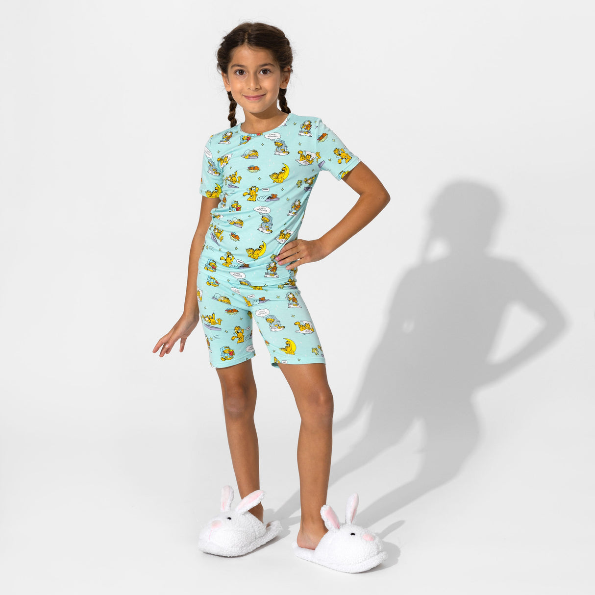 Garfield: Lazy Mondays Bamboo Kids Pajama Short Set - HoneyBug 