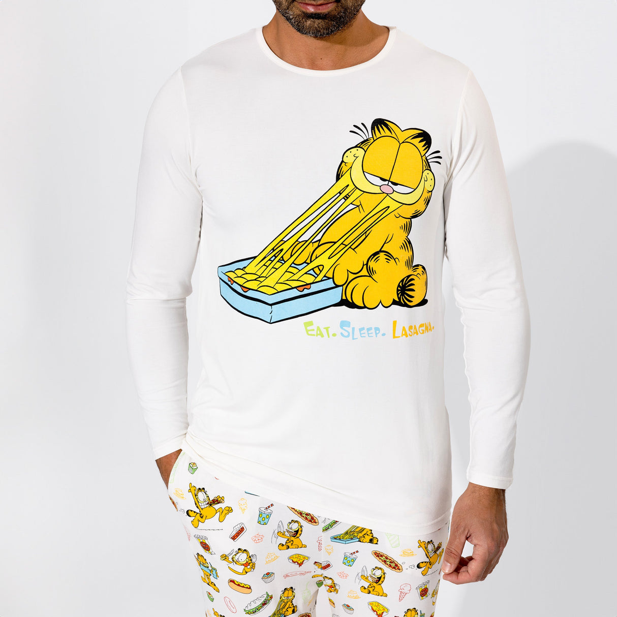 Garfield: Snack Attack Bamboo Men's Pajama Set - HoneyBug 