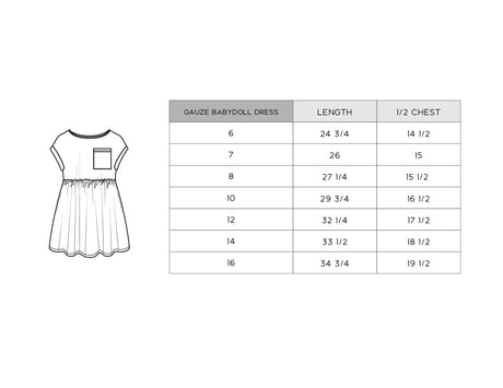 Gauze Babydoll Dress