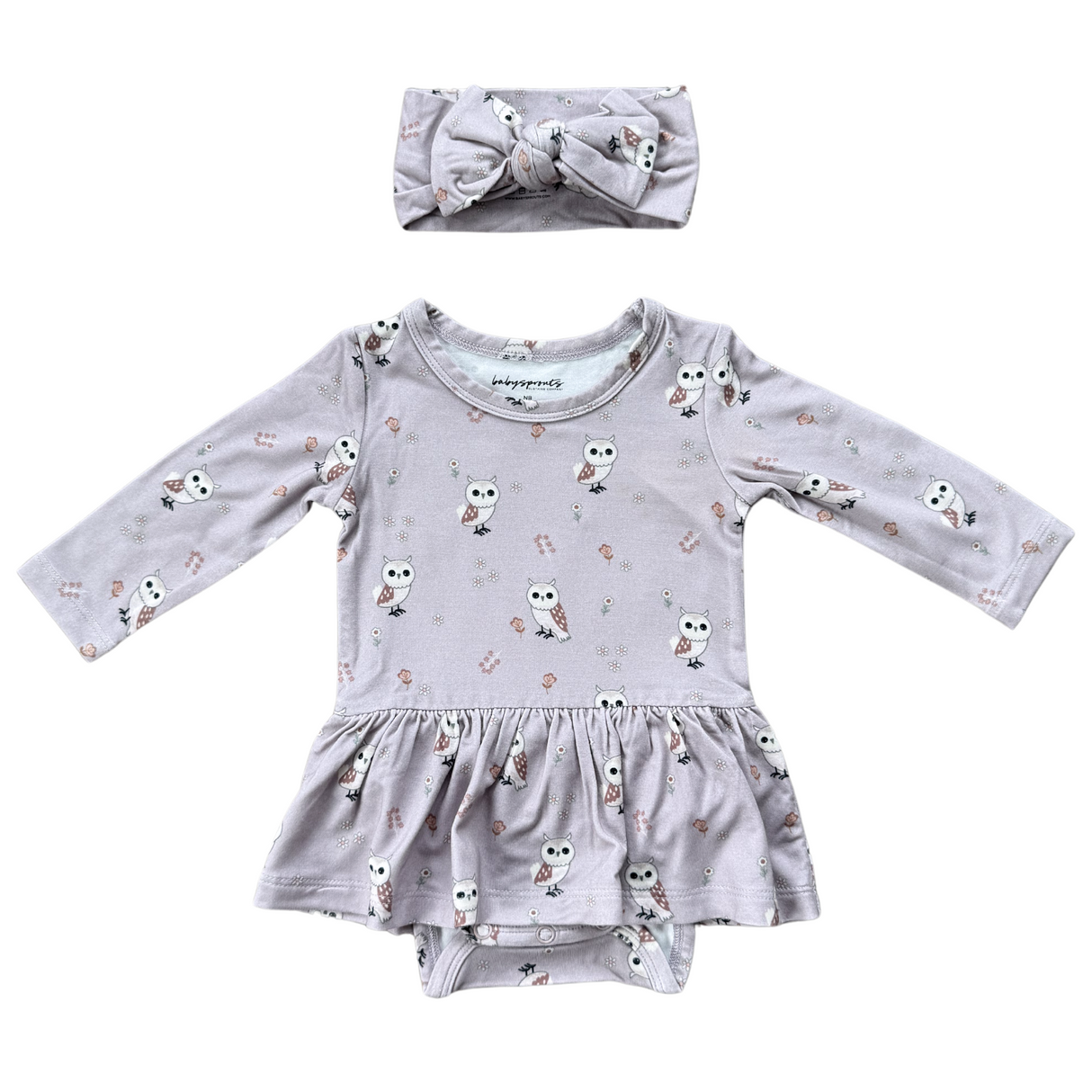 Girl's Bodysuit Dress Set - HoneyBug 