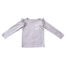 Girl's Long Sleeve Ruffle Top - HoneyBug 