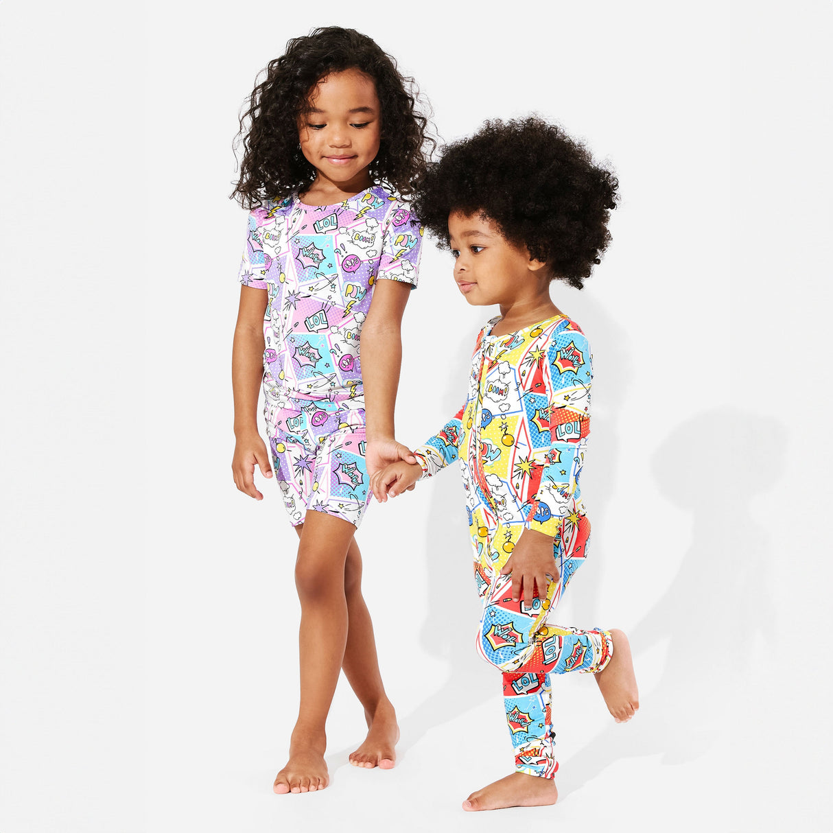 Comic Hero Bamboo Convertible Footie - HoneyBug 