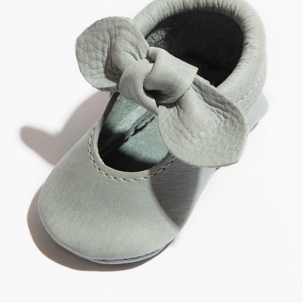 Greatest Snow on Earth Knotted Bow Baby Shoe - HoneyBug 